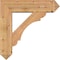 Ekena Millwork Olympic Arts and Crafts Smooth Bracket w/ Offset Brace, Western Red Cedar, 7 1/2"W x 28"D x 28"H BKT0806X28X28OLY03SWR - alternate 2